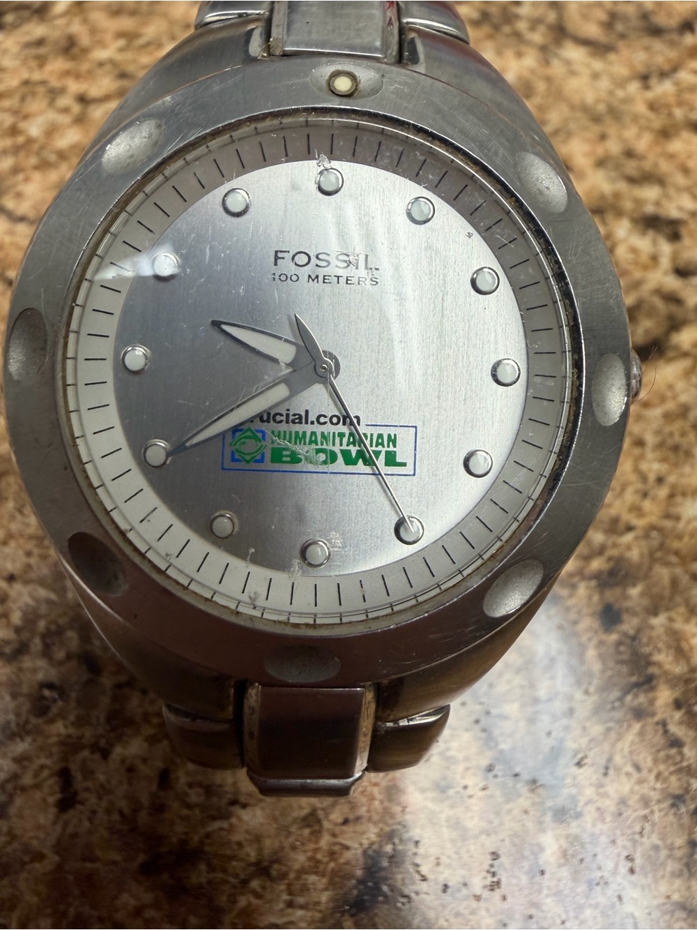 Fossil Crucial.com Humanitarian Bowl Watch Boise NCAA Football 100M Vintage